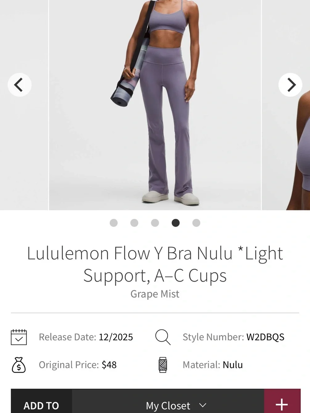 lululemon athletica what bra